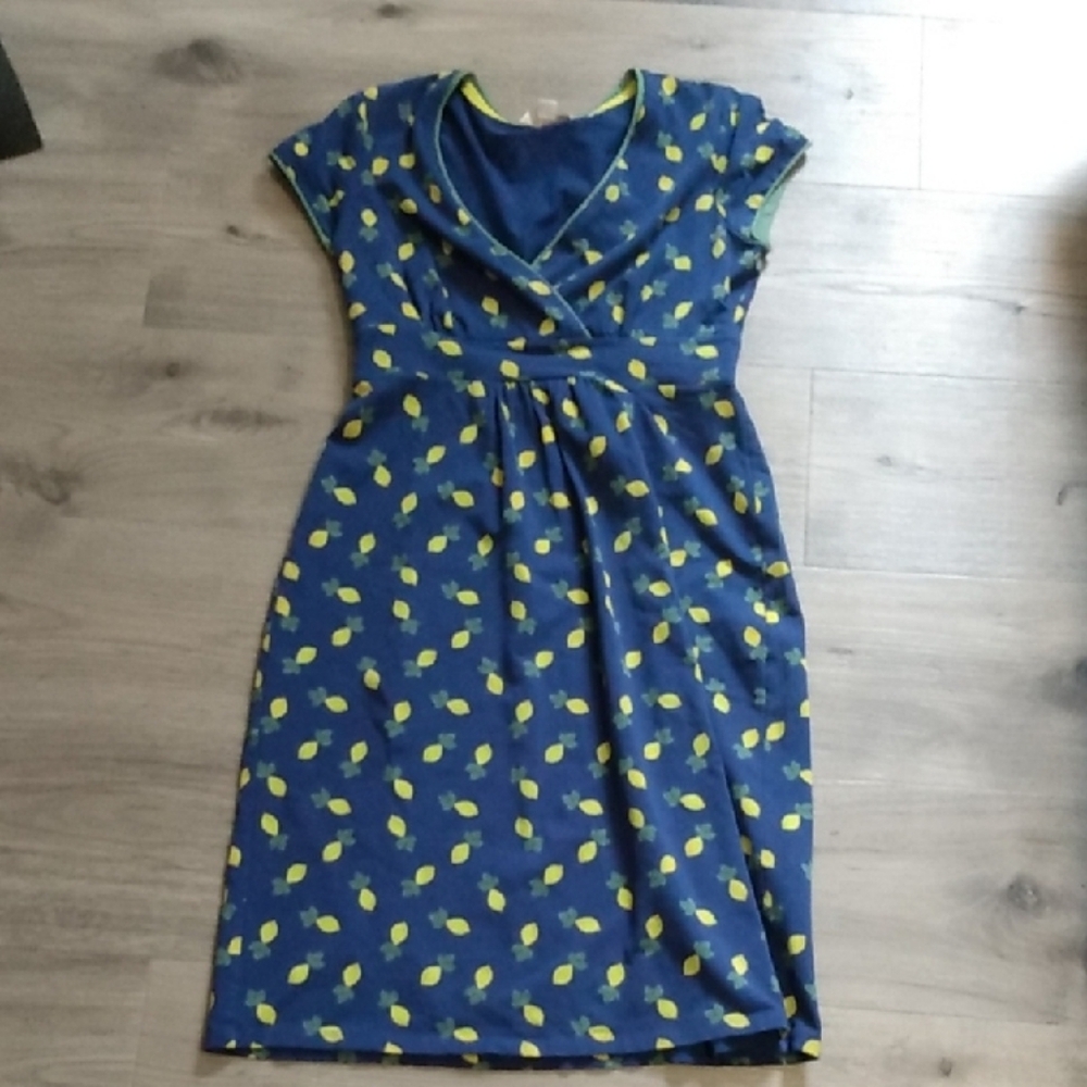 Boden Lemon 🍋 Print Dress